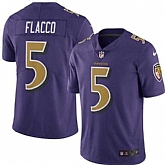 Nike Men & Women & Youth Ravens 5 Joe Flacco Purple Color Rush Limited Jersey,baseball caps,new era cap wholesale,wholesale hats